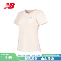 NEW BALANCET恤24女款运动休闲跑步训练针织短袖 OUK WT41281 XL