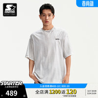STARTER 短袖男女同款2024年夏季新品美式宽松T恤休闲百搭宽松 浅灰色