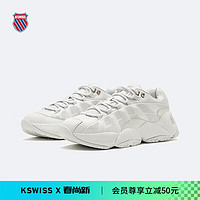 盖世威（K·SWISS）男女老爹鞋 24春季时尚百搭运动休闲鞋 9220-U 100温布尔登白/梦幻金 36