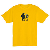 mont·bell 户外速干t恤男女通用夏季圆领舒适透气休闲运动短袖 1114749 YL黄色 L