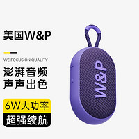 W&P 蓝牙音箱无线音响便携式立体声防水迷你户外音响蓝牙低音炮大音量