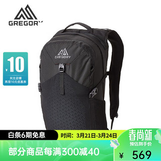 GREGORY 格里高利 新款NANO运动旅行 男女户外背包 旅行通勤双肩包20L NANO 20L 曜石黑