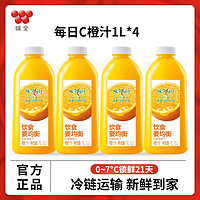 Wei-Chuan 味全 每日C纯果蔬汁1000ml*4瓶橙汁椰汁组合套装水果汁维C饮料