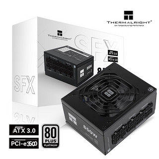 利民 额定850W TR-TPFX850 白金全模组电脑电源 SFX ATX3.0 压纹线版PCIE5.0台式电源