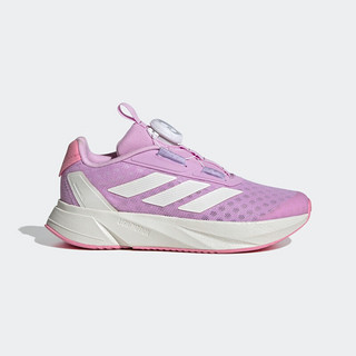 adidas DURAMO SL旋转按钮休闲网面运动鞋女小童阿迪达斯轻运动 紫色/白色/粉色 30.5码