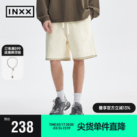 英克斯(inxx)APYD 时尚潮牌夏休闲裤短裤男女同款APE2240623 米色 S