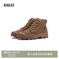 AIGLE艾高高帮橡鞋2024年春夏户外休闲运动舒适时尚男女同款 棕色 NA824 36
