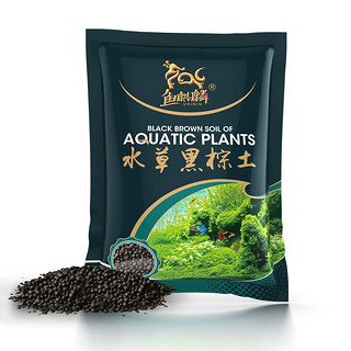 鱼麒麟 水草泥6斤装 水草用品 鱼缸造景砂 水草开缸伴侣种植泥 亚马逊营养土 3L细粒