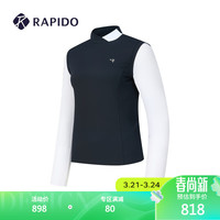 Rapido雳霹道2024年春夏新款女士高尔夫打底衫修身套头卫衣CP4341Z03 藏青色 1