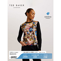 Ted Baker2024春季女士气质休闲印花套头针织衫274492 黑色 4
