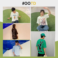 美特斯邦威美特斯邦威短袖t恤男夏季潮流印花宽松百搭圆领装上衣 融合金 XL