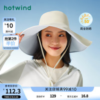 热风 hotwind2024年夏季新款士超大檐双面防晒盆帽 F