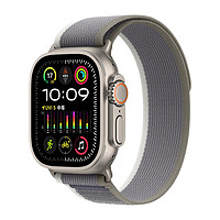 Apple 苹果 watch ultra2苹果智能手表GPS + 蜂窝款智能运动手表男女通用款 绿配灰色 野径回环式表带S/M