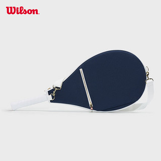 威尔胜（Wilson）2024年春季网球包尼龙单支拍套网球包多色可选网球挎包 WU00004331DBC-海军蓝