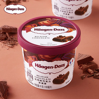 哈根达斯（Haagen-Dazs）经典比利时巧克力口味冰淇淋 100ml/杯