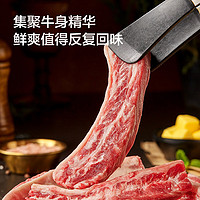 牧元纪 原切牛肋条1kg生鲜牛肉食材