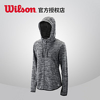 Wilson 威尔胜 秋季男女情侣带帽开衫舒适网球运动上衣保暖网球服装