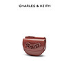 CHARLES＆KEITH春女包CK2-80270761粗链条饰单肩马鞍包