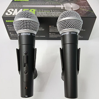 Shure/舒尔 SM58S舞台有线动圈话筒弹唱主播K歌直播录音话筒 SM58S带开关+6.5接口线材5米