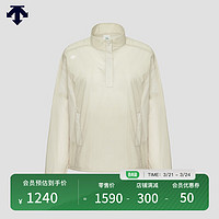 DESCENTE 迪桑特 WOMENS TRAINING系列 女子梭织上衣 D3222TWB42 BE-米白色 S(160/80A)