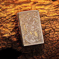 ZIPPO 之宝 打火机正品磨砂雕刻貔貅205深雕刻男士送礼煤油打火机七夕