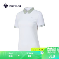 Rapido雳霹道2024年春夏新款女士高尔夫POLO衫休闲运动短袖T恤CP4442Z08