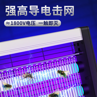 度斯 灭蚊灯驱蚊子餐厅饭店家用商用室内电蚊子灭蝇灯一扫光蓝紫光 LED-2W/冲量款