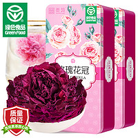 贡苑 花草茶叶玫瑰花茶特级大朵花冠王无硫磺150g