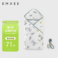 EMXEE 嫚熙 婴儿抱被初生春夏纯棉襁褓夏季薄款新生包被婴儿可外出 雨夜童话90