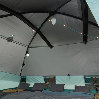 迪卡侬户外帐篷露营装备防水抗风防晒加厚六人家庭出游ODCT