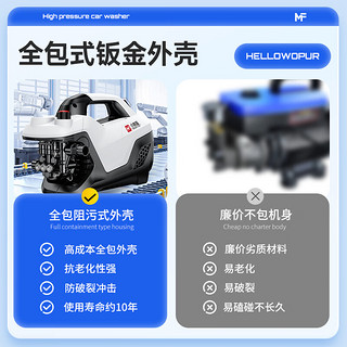 梦多福 洗车高压水枪高压洗车机家庭用220V强力洗地清洗机商用洗车