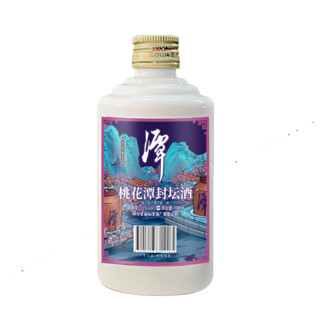 潭酒 桃花潭封坛酒大曲坤沙酱香型 53度 100mL 1瓶 （品鉴装）