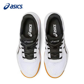 亚瑟士（ASICS）羽毛球鞋运动鞋乒乓球儿童男女耐磨防滑UPCOURT 5 GS室内综合训练 白色/U5/1074A039-102 33.5（210mm）