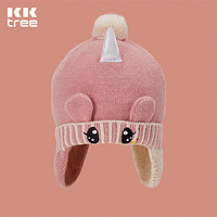 kocotree kk树 婴儿帽子秋冬季男女童冬天保暖毛线帽婴幼儿护耳针织帽可爱