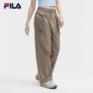 FILA 斐乐 官方女士防晒冰丝长裤2024夏季新款美式工装休闲阔腿裤子