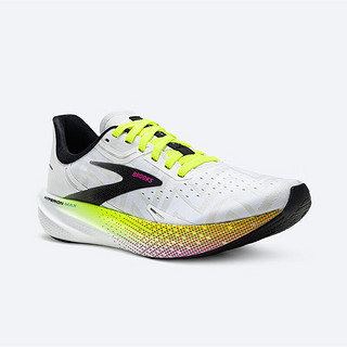 布鲁克斯BROOKS跑步鞋女子运动鞋轻量竞速马拉松专业跑鞋Hyperion Max烈风 白色/黑色/荧光黄绿 38.5