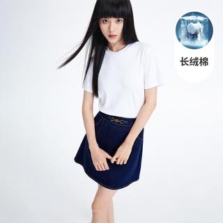 意大利小帆船 24春夏修身亲肤休闲日常女士短袖圆领t恤