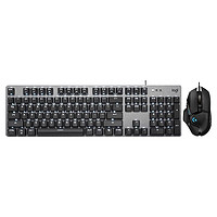 logitech 罗技 = 畅快游戏套装 K845茶轴+G502 HRO