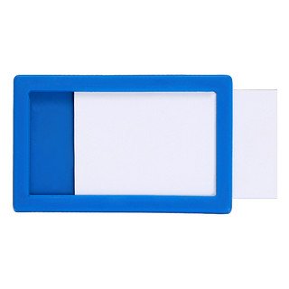 晨好（CH）100只装磁性标签吸铁石标牌材料卡移动物料卡姓名贴 蓝色 20x40mm 蓝色软磁 20*40mm