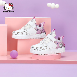 Hello Kitty 凯蒂猫 Hello Kitty童鞋女童板鞋潮款秋季软底休闲鞋子中大童鞋小白鞋