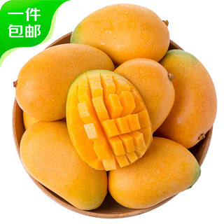 果当爱 海南小台农芒果 5斤大果含箱 小台芒 水果新鲜芒果 源头直发