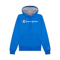 Champion 冠军新款男士草写logo纯色加绒连帽卫衣