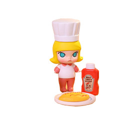 POP MART 泡泡玛特 MOLLY料理系列手办确认款潮流玩具摆件DIY可爱创意礼物