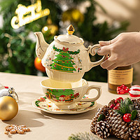 摩登主妇 新年陶瓷茶壶家用女生咖啡杯下午茶具套装