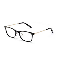 HAN 汉 防蓝光眼镜黑色方框男抗疲劳镜架手机电脑保护眼睛平光护目镜