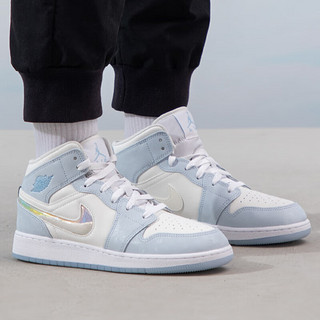 耐克（NIKE）大童女鞋 24春季AIR JORDAN 1 MID 运动鞋子耐磨比赛训练篮球鞋子 FQ9117-400 36.5