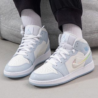 耐克（NIKE）大童女鞋 24春季AIR JORDAN 1 MID 运动鞋子耐磨比赛训练篮球鞋子 FQ9117-400 36