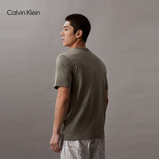 Calvin Klein Jeans24春夏男士时尚休闲绘画图案印花纯棉短袖T恤40BC831 LDY-橄榄绿 M