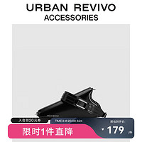 URBAN REVIVO2024春季女士小众趣味造型斜挎包UAWB40090 黑色