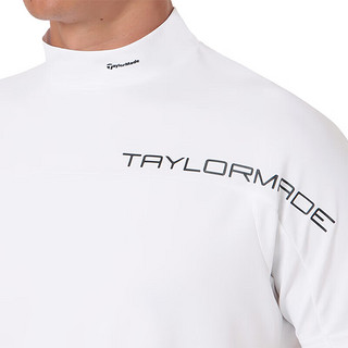 Taylormade泰勒梅高尔夫T恤2024服装夏季Block男士圆领休闲舒适户外短袖 M19502 白色 L